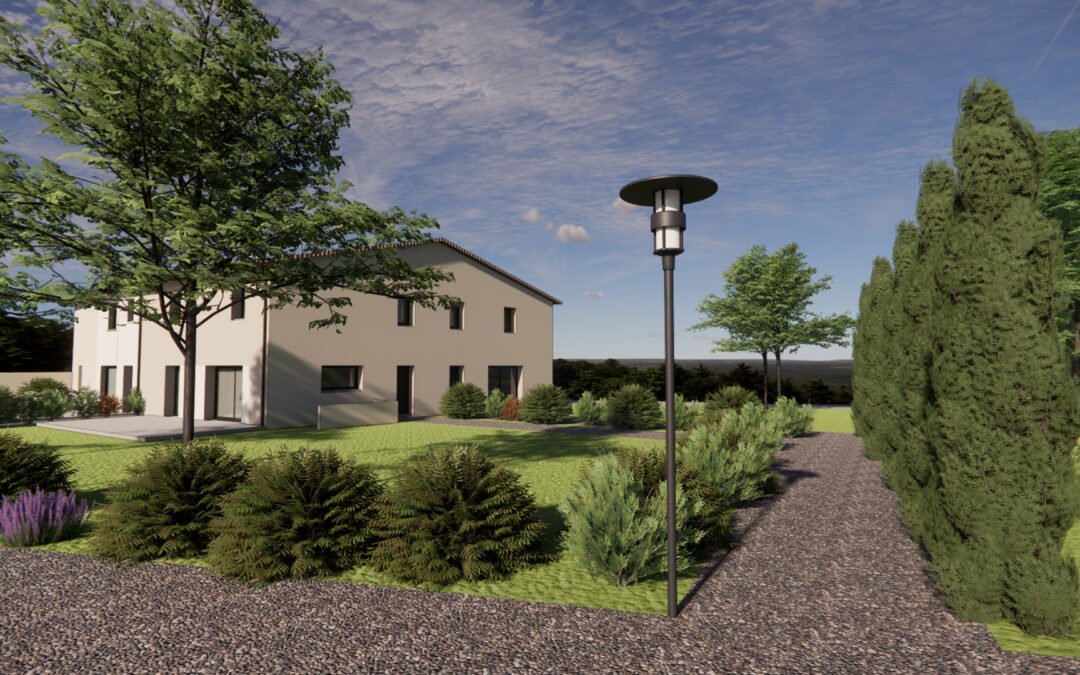 Satolas-et-Bonce : Trois maisons neuves au cœur d’un ancien corps de ferme revisité